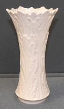 Lenox USA Woodland Collection Leaf Pattern 8 1/2" Flower Vase
