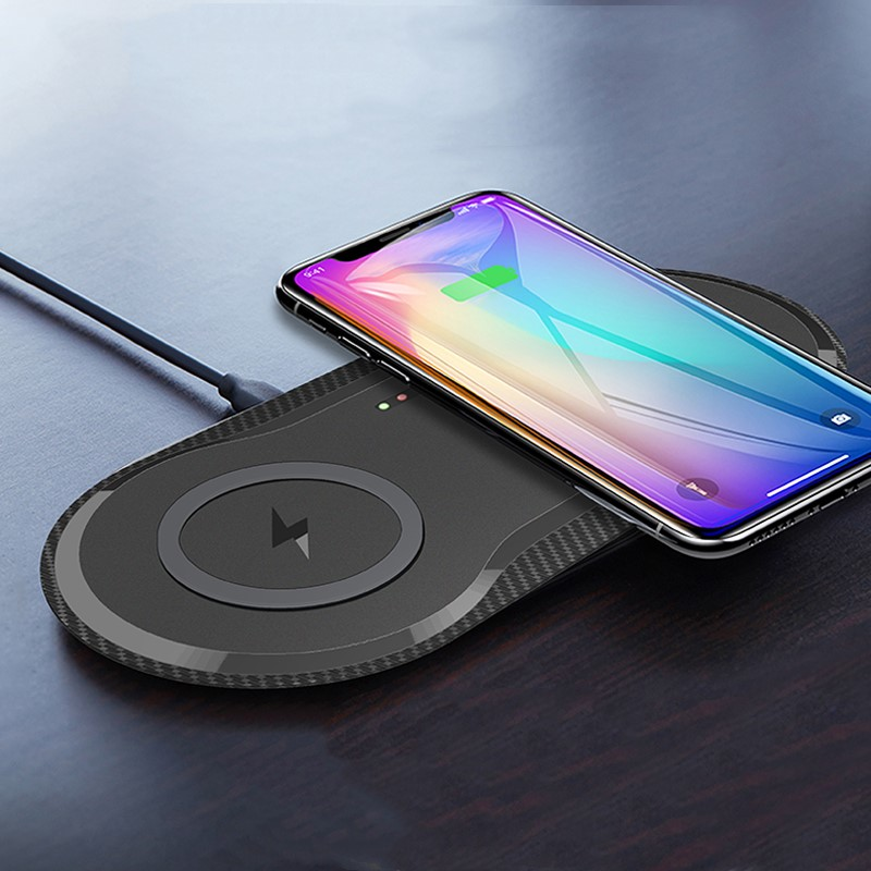 Dual Wireless Charger for Fast Charging 2 Phones Simultaneously-image