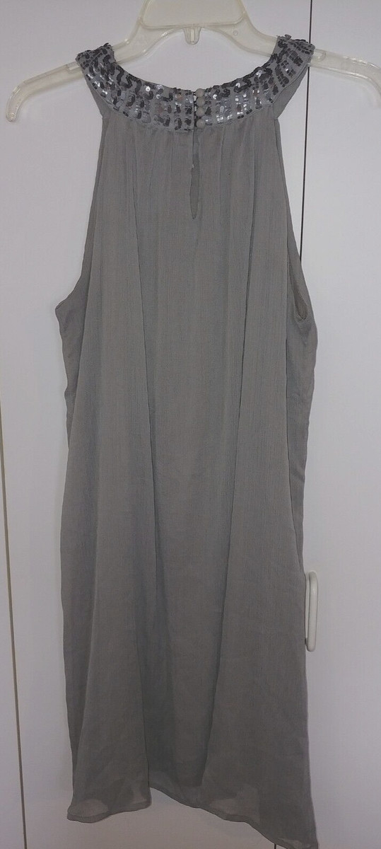 SOYACONCEPT LADIES SLEEVELESS CRINKLY SEMI-SHEER LINED DRESS-L-BARELY WORN View 2