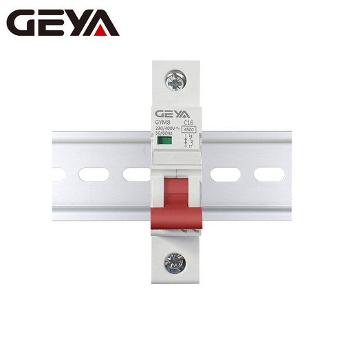 GEYA AC Circuit Breaker MCB GYM8 1P 4.5kA 6/10/16/25/32/40/50/63A 230V Din Rail - 第 1/12 張圖片