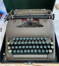 Vintage 1949 Smith Corona SILENT Portable Typewriter & Case thumbnail