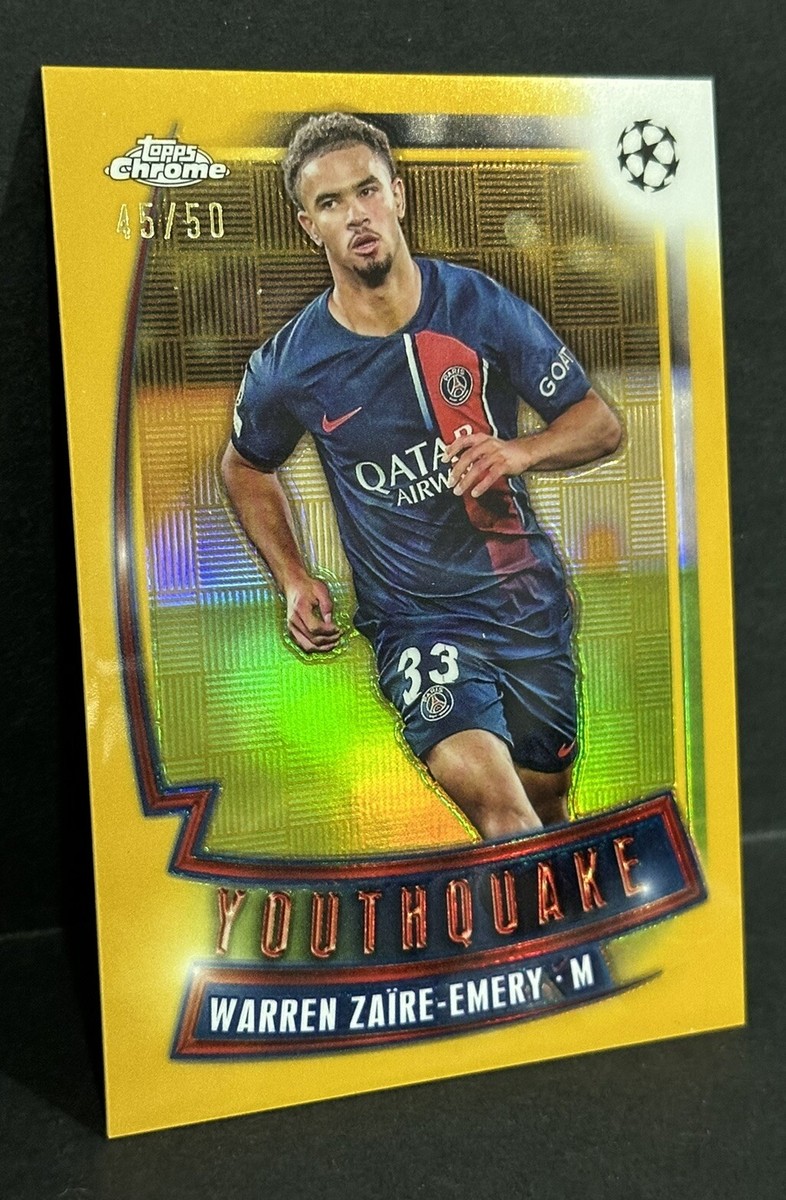2023-24 Topps Chrome UCC PSG Warren Zaire-Emery Youthquake