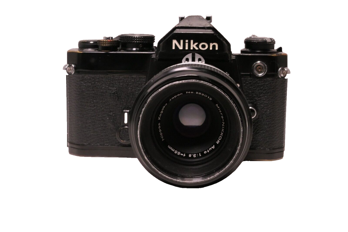 フィルムカメラ Nikon FE NIKKOR 55mm f2.8 楽天市場】ニコン Nikon FE ブラック + Ai-S Micro-NIKKOR 55mm F2.8