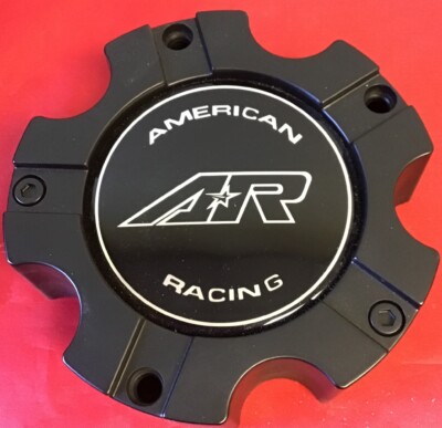 ONE USED AMERICAN RACING BLACK CENTER CAP M- 562MBAR WHEEL CENTER CAP 4431
