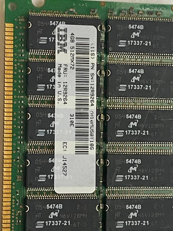 IBM 12R9264 4GB DIMM 208-PIN (1x4GB) - Image 4 of 4