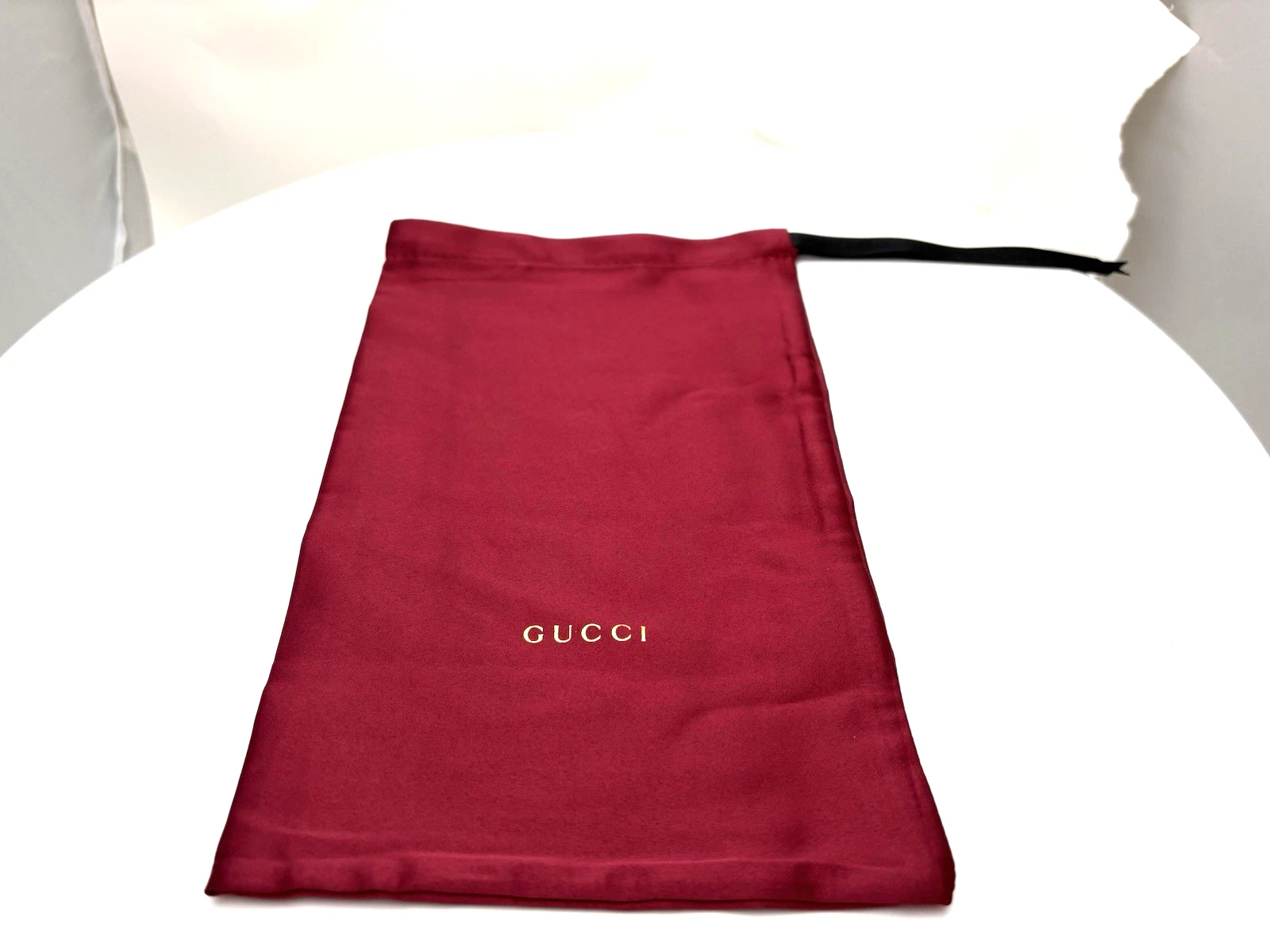Gucci étui pochette souple UNIQUEMENT cordon lunettes lunettes lunettes de soleil accessoires bordeaux