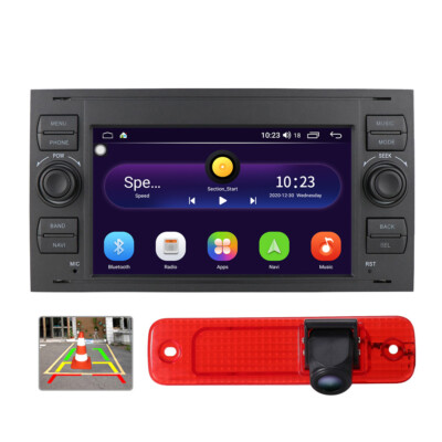 GPS Sat Nav Car Stereo + Rear View Camera For Ford Transit MK7 Tourneo MK4 Brake Light