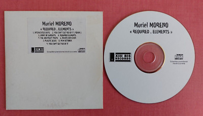 SELTEN .MURIEL MORENO ( NIAGARA ) '' erforderlich . Elements '' CD PROMO , 2000.