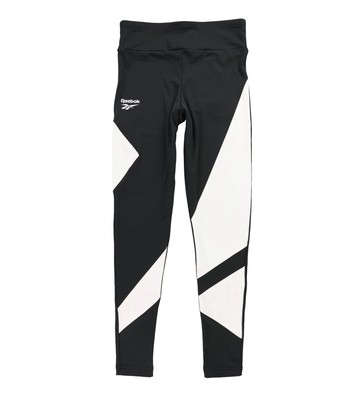 Reebok Womens Classics Vector 2-Tone Compression Athletic Pants blkwht S/28