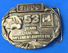 TISCO 53 Years Tractor Implement Supply Co Store Promo Belt Buckle