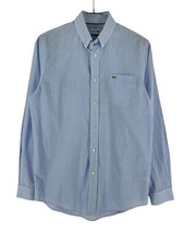 LACOSTE Regular Check Shirt Casual Formal Men Size S 39 - 15 1/12
