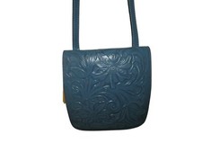 NWT Original PATRICIA NASH Granada Flap Crossbody Bag Tooled Leather Safflower