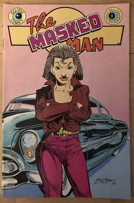 1986 Eclipse Comics The Masked Man Comic #8; B.C. Boyer Story & Art; Mid-Grade