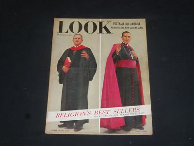 1954 DECEMBER 14 LOOK MAGAZINE - NORMAN VINCENT PEALE & BISHOP SHEEN - SP 8060