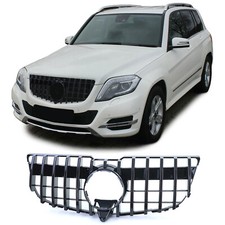 Passt f&uuml;r Mercedes GLK X204 Facelift 2012-2015 Sport K&uuml;hlergrill Schwarz Glanz