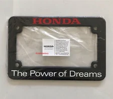 Genuine Honda Power of Dreams Motorcycle License Plate Frame 