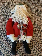 Rustic Handmade Cloth Santa Claus 22 inch Country Primitive Christmas Decor