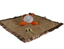 Circo Giraffe Bee Baby Lovey Brown Plush Satin Orange Chevron Security Blanket