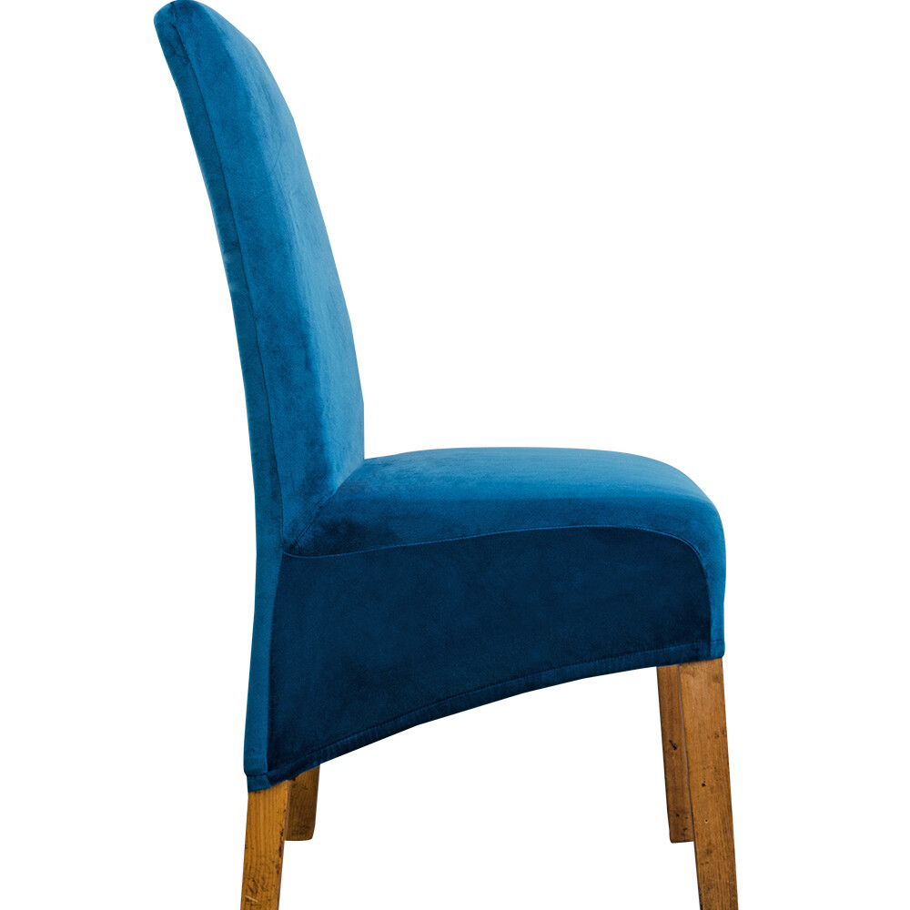 Velvet XL Size Long Back Chair Cover Spandex Dining Chair Slipcover Large Cover