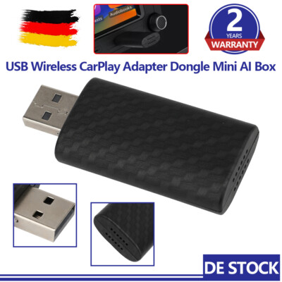 For ISO Apple iPhone Wireless CarPlay Adapter Bluetooth USB Dongle Box Autoradio