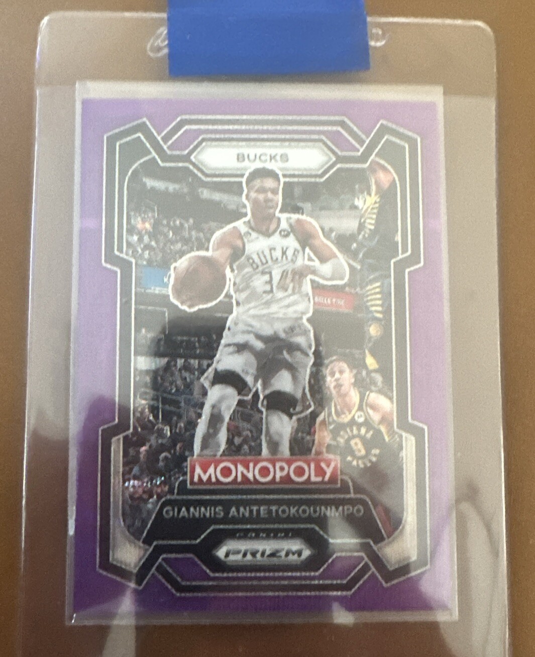 2023-24 Panini Prizm Monopoly - Purple Wave Prizm #49 Giannis Antetokounmpo