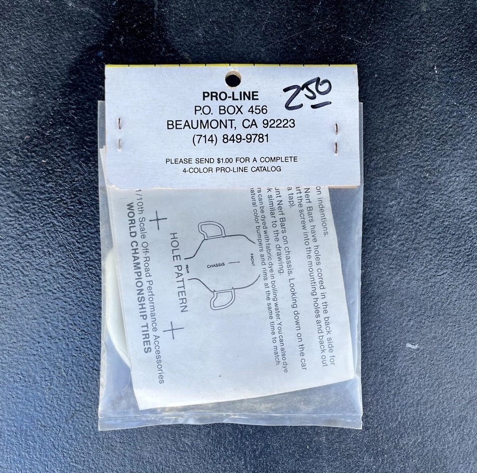 Pro-Line Racing RC10 RC 1:10 Side Nerf Bars “Dyeble” WHITE PAIR #4509 BRAND NEW - Image 4 of 4