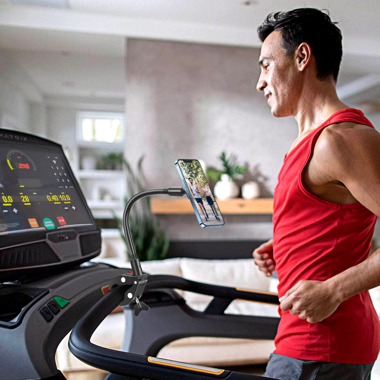 Magnetic Phone Holder for iPhone Samsung 360° Adjustable Bikes Strollers Mount