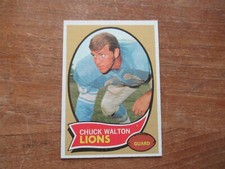 1970 TOPPS FOOTBALL CHUCK WALTON #121 ROOKIE CARD DETROIT LIONS HIGH GRADE. rookie card picture