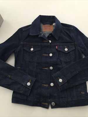Damen Jeansjacke Größe XXS Neu Blau Levis 