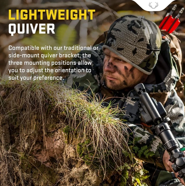 Ballesta de caza tiro con arco carcaj 3 flechas desmontaje rápido instantáneo liviana duradera Foto 3 de 3