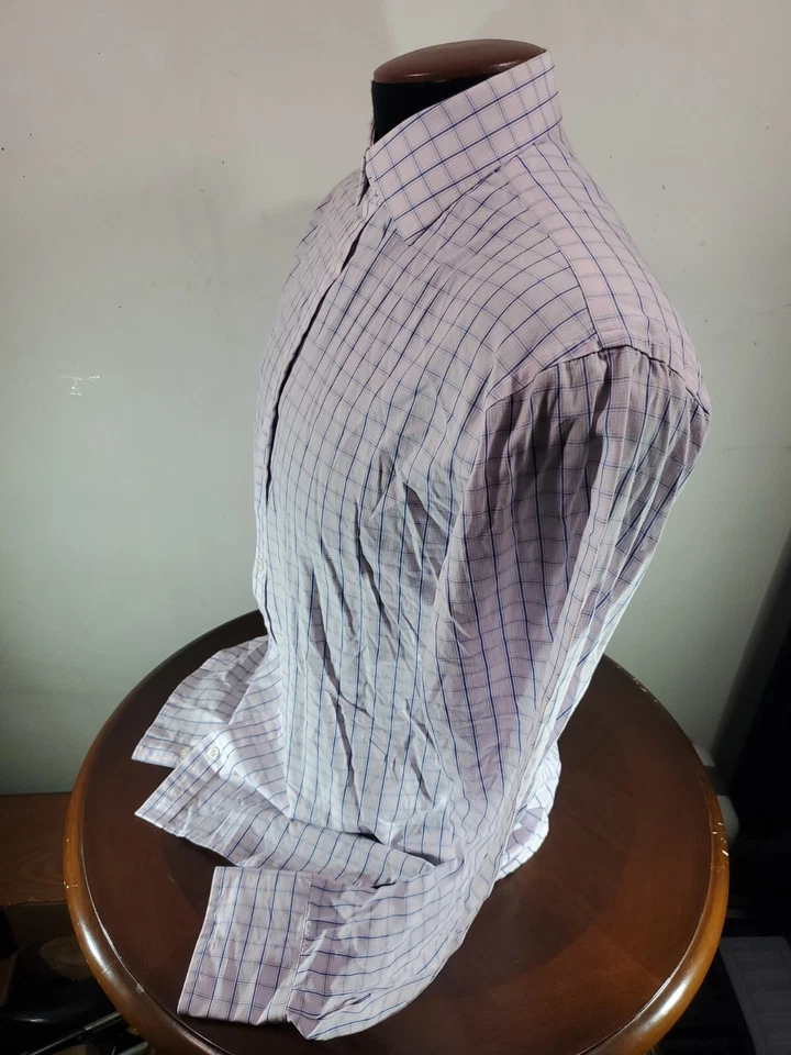 Camisa Thomas Rosa Buttondown Para Hombre 16 41/87cm 34.5 MULTICOLOR Cuadros... Foto 3 de 4