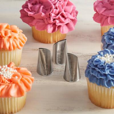 Large Piping Tips Korean Flower Tip Set (124K, 125K 126K