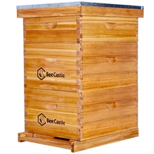 BeeCastle 10 Frame Beehive ( 2 Deep Brood Bee Boxes & 1 Medium Super Bee Box)