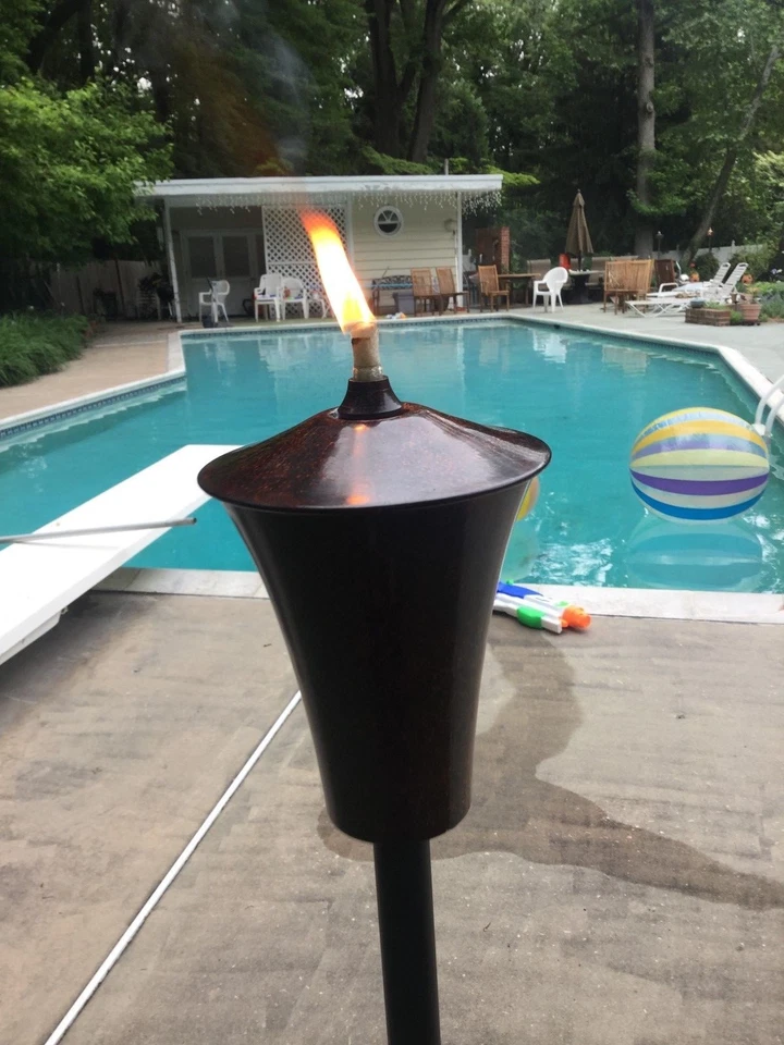 Rustic Cylinder Garden Torch - Image 4 of 4