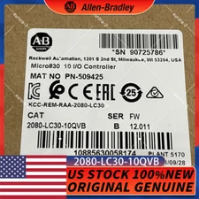 2080-LC30-10QVB Micro830 10 I/O Controller New Sealed AB Free Shipping