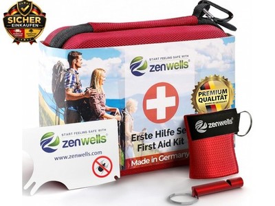 Erste-Hilfe-Set/First Aid Kit nach DIN 13167, wasserdicht & kompakt, ideal
