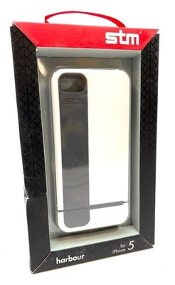 STM Harbour Hard Shell Case for iPhone 5, White *New* STM-322-019D-26