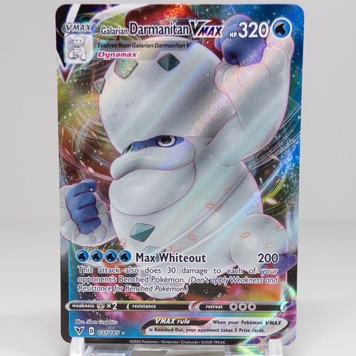 Galarian Darmanitan VMAX 37/185 Ultra Rare Vivid Voltage Pokemon TCG LP