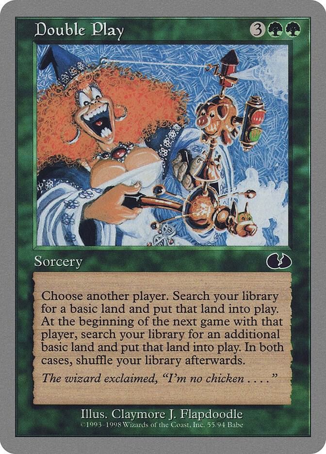 Double Play 55 Common Unglued Magic: The Gathering Lightly Played