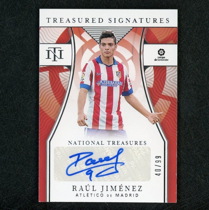 2021-22 Chronicles Raul Jimenez National Treasures Treasured Auto /99 65984