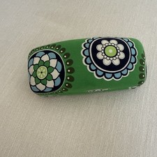 Vera Bradley Blue Green Floral Glasses Sunglasses Case Hard Shell