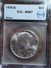 1976-S San Francisco Silver Kennedy Half Dollar 40% MS67