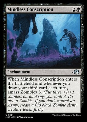 4x Mindless Conscription - Foil MTG Modern Horizons 3 NM Magic Foil