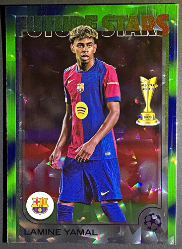 Topps 2024-25 UEFA Club Competitions Lamine Yamal #27 Rookie Northern Lights