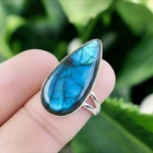 Labradorite Ring 925 Sterling Silver Ring Handmade Gemstone Ring Engagement Ring