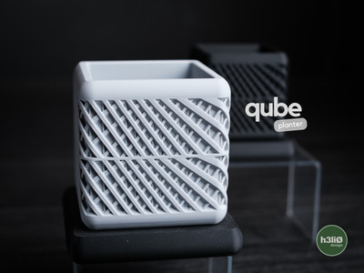 Qube Planter by Heli0 designs - 3D Printed on Demand