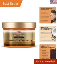 8oz Extra Hold Braid, Loc  Twist Gel - Nourishing with Black Castor Oil