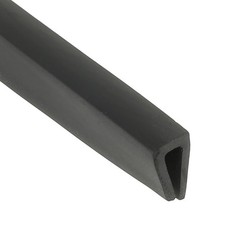 1/8" Rubber Edge Trim, 6.6 ft Flexible U Channel Edge Guard Protector for Kee