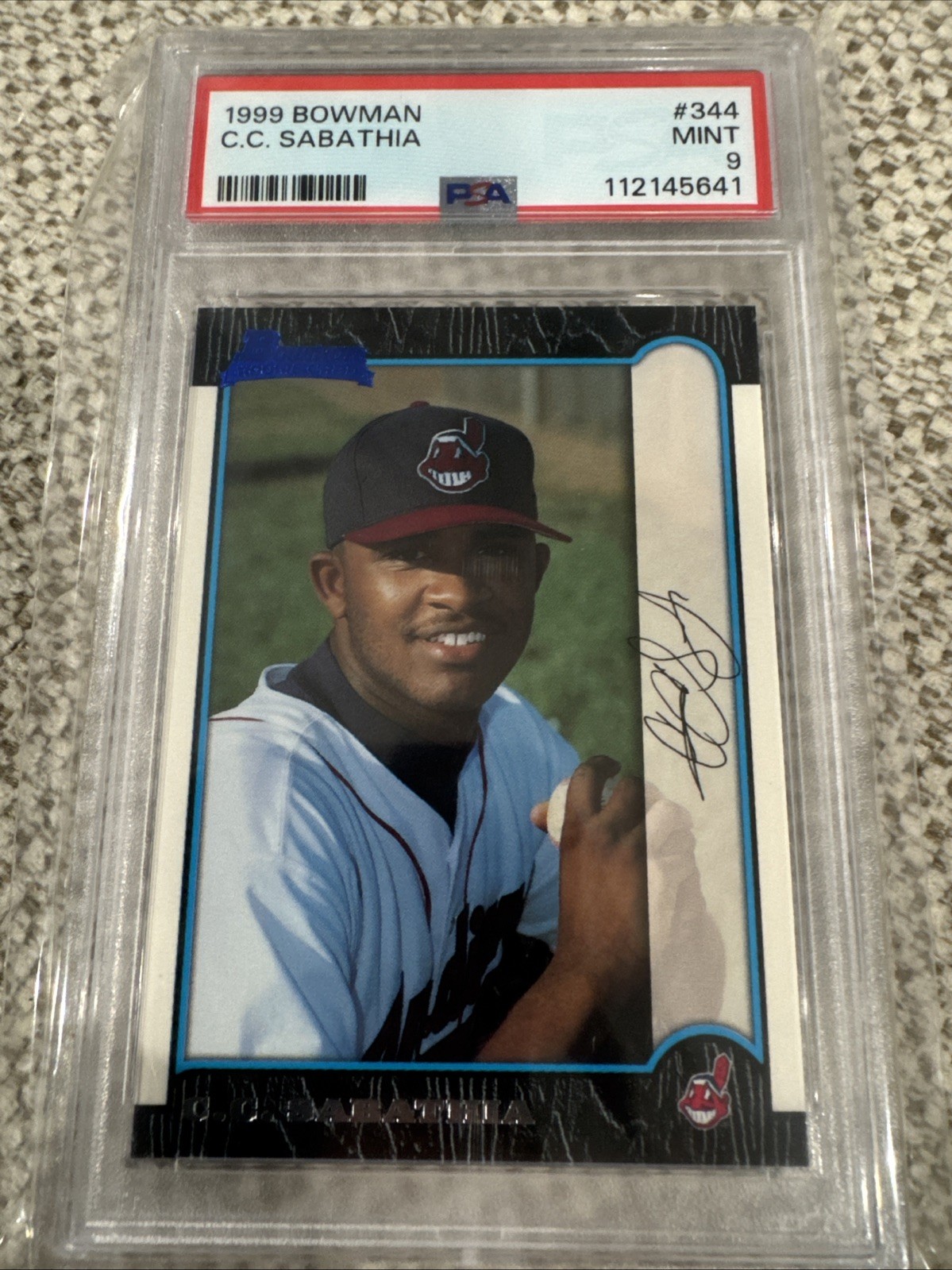 1999 Bowman CC Sabathia #344 Indians RC HOF PSA 9 MINT