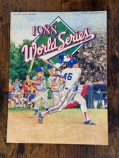 1988 World Series The Fall Classic Major League Baseball (MLB) Official Program